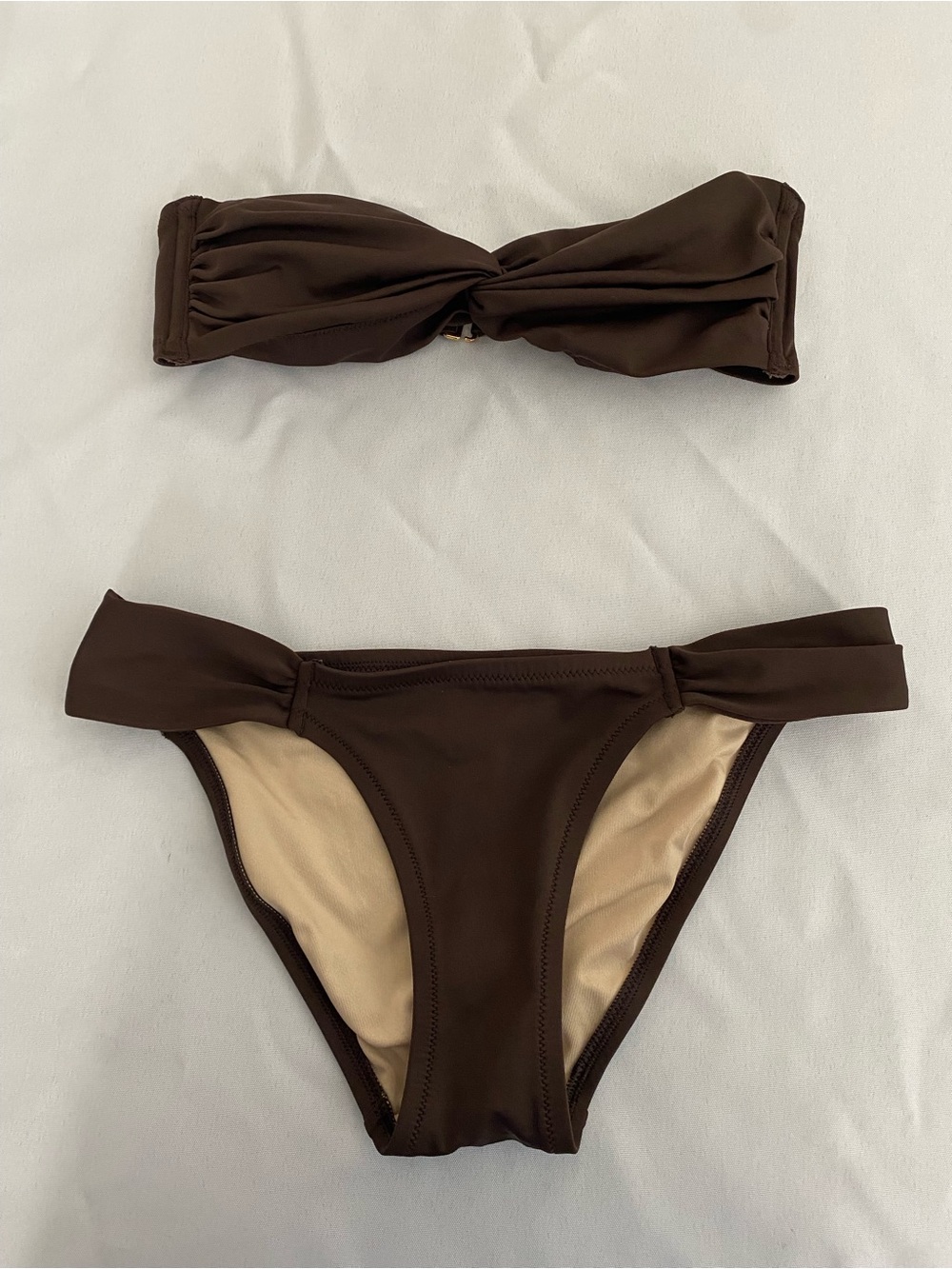 Express Women’s Bikini Swimsuit XS Bandeau Strapless Swimwear Pool Party Summer